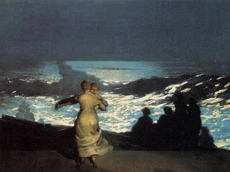 (image for) Reproductions of Winslow Homers Paintings A Summer Night 1890